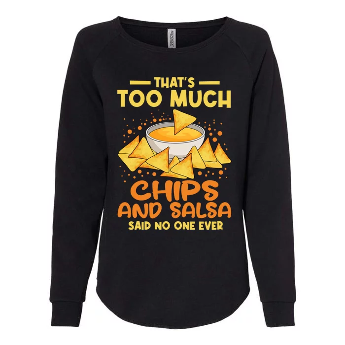 Chips And Salsa Mexican Food Cuisine Cinco De Mayo Gift Womens California Wash Sweatshirt