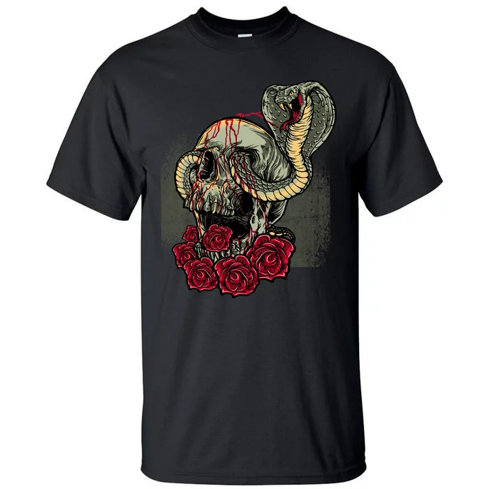 Cobra And Skull Tall T-Shirt