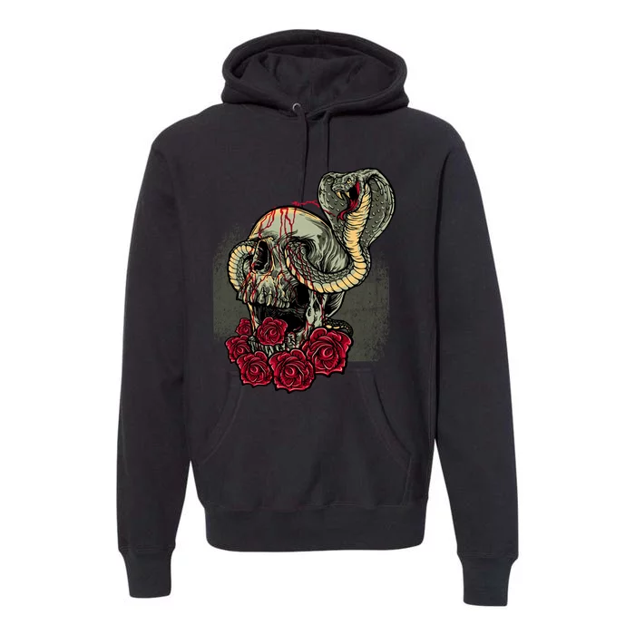 Cobra And Skull Premium Hoodie