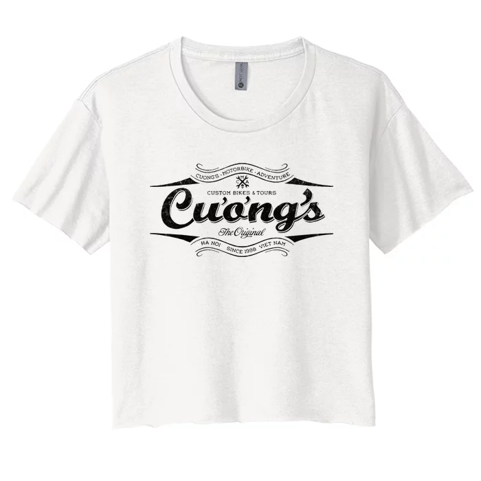 Cuongs Archer Slater Women's Crop Top Tee