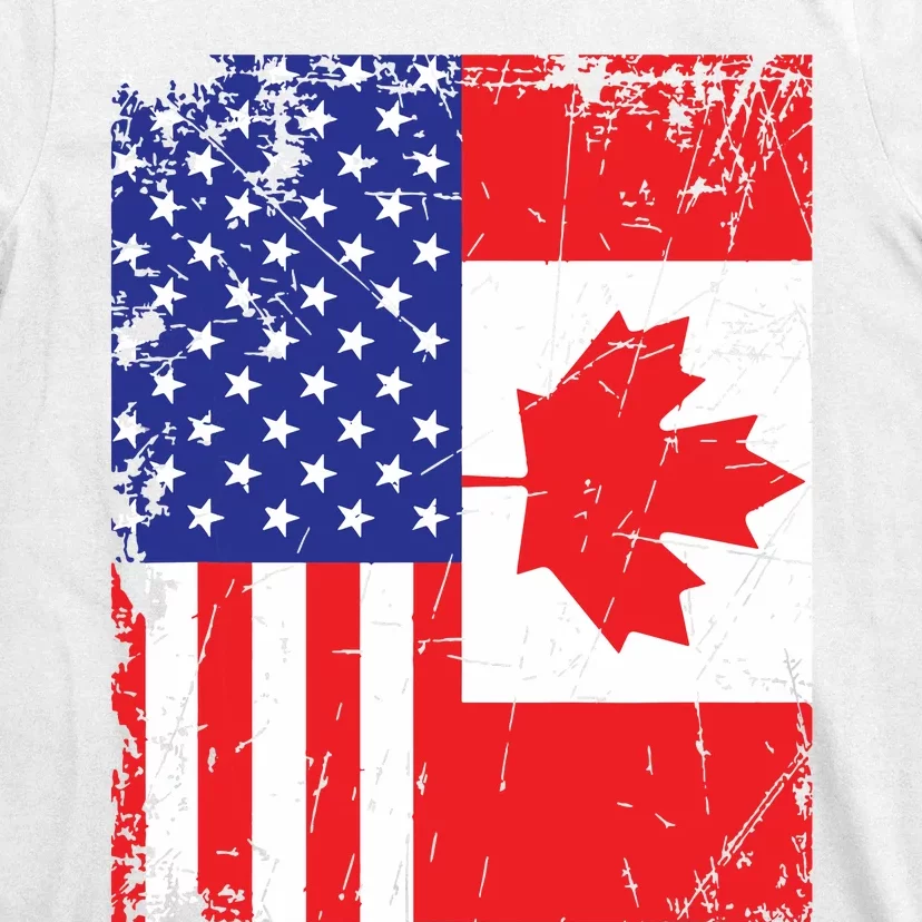 Canadian American Shirts USA Canada Flag 4th Of July T-Shirt