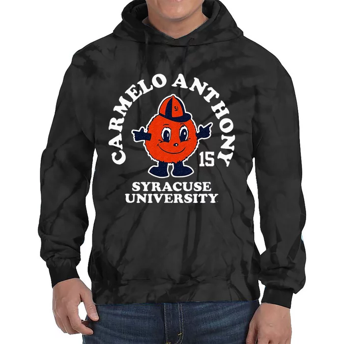 Carmelo Anthony Syracuse Orange Basketball Retrofit Tie Dye Hoodie