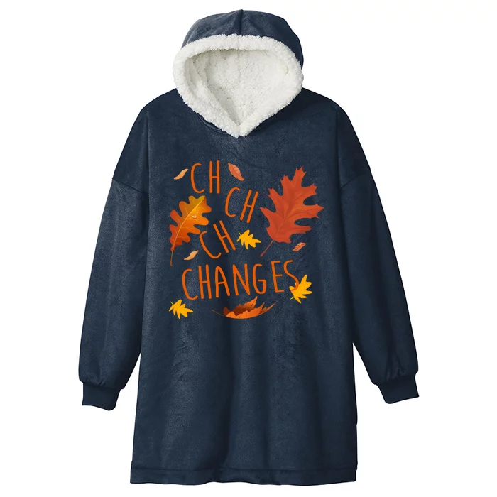 Changes Autumn Season Hooded Wearable Blanket