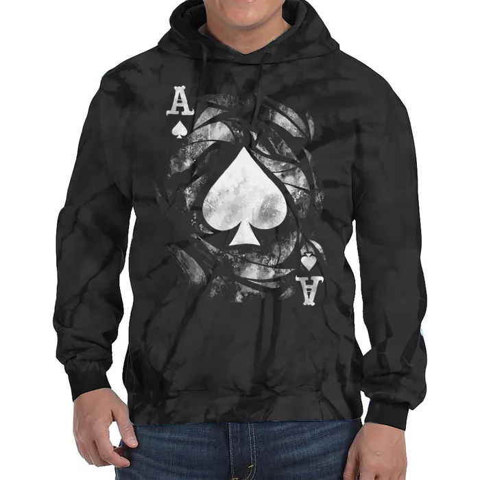 Card Ace Spades Play Playing Tie Dye Hoodie