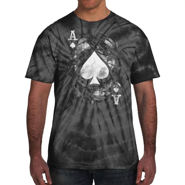 Card Ace Spades Play Playing Tie-Dye T-Shirt