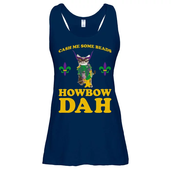 Cash Me Some Beads Howbow Dah Mardi Gras Ladies Essential Flowy Tank