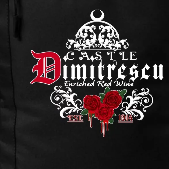 Castle Dimitrescu Village Wine Est 1914 Daily Commute Backpack