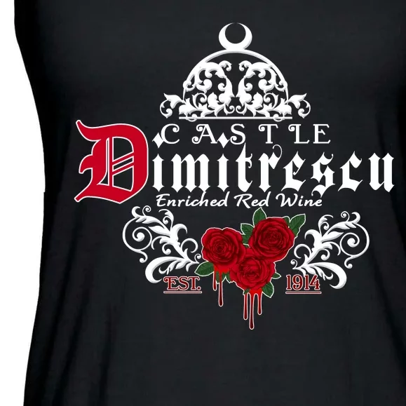 Castle Dimitrescu Village Wine Est 1914 Ladies Essential Flowy Tank