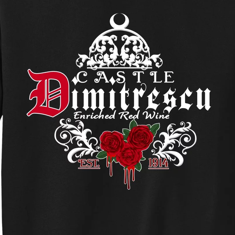 Castle Dimitrescu Village Wine Est 1914 Tall Sweatshirt