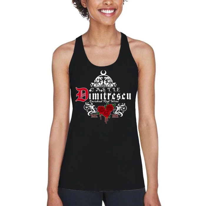 Castle Dimitrescu Village Wine Est 1914 Women's Racerback Tank