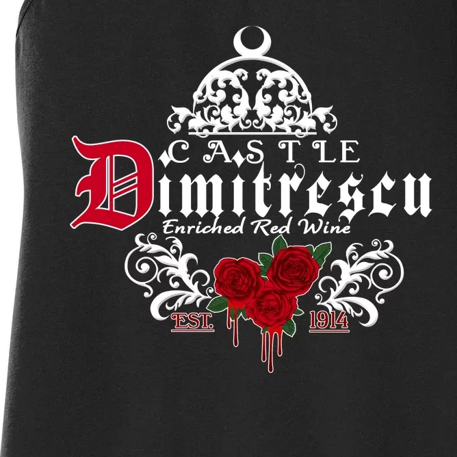 Castle Dimitrescu Village Wine Est 1914 Women's Racerback Tank