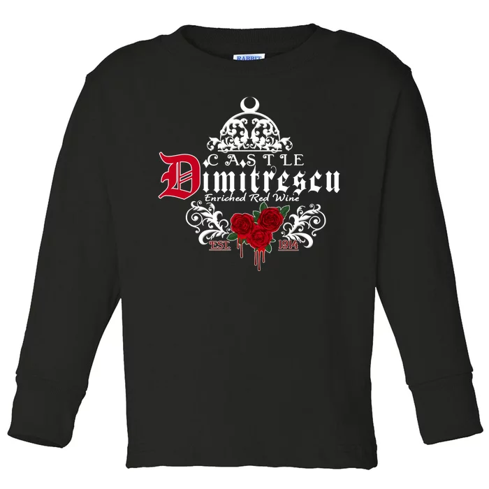 Castle Dimitrescu Village Wine Est 1914 Toddler Long Sleeve Shirt