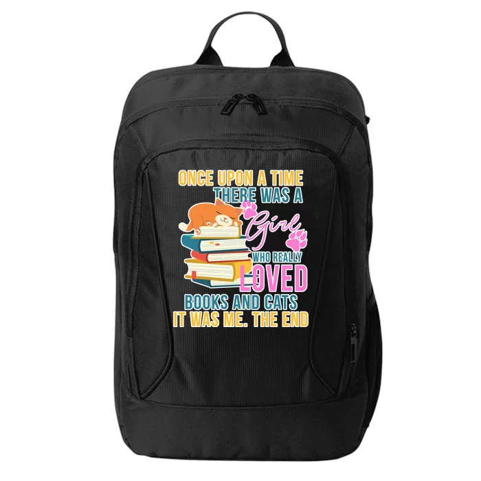 Cat And Books Girl City Backpack