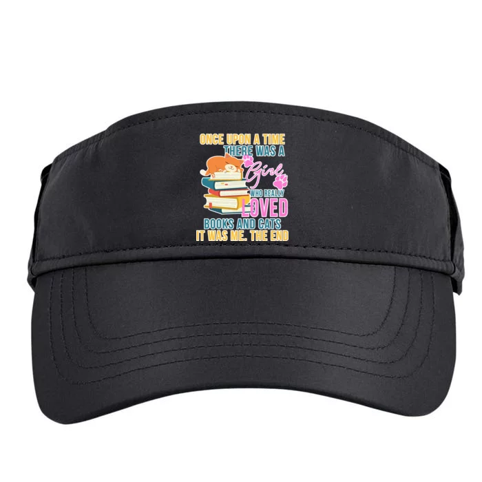 Cat And Books Girl Adult Drive Performance Visor