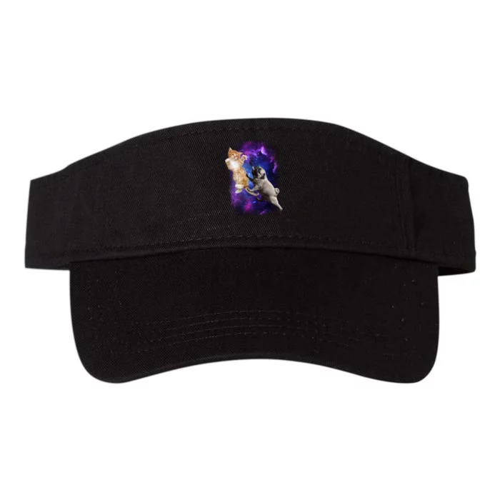 Cat And Pug In Space Valucap Bio-Washed Visor