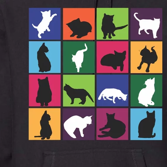 Cat Blocks Premium Hoodie