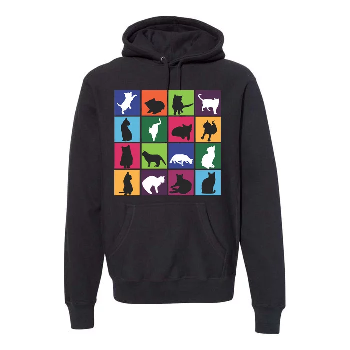 Cat Blocks Premium Hoodie