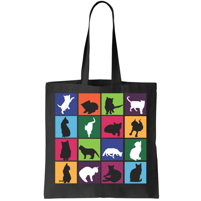 Cat Blocks Tote Bag