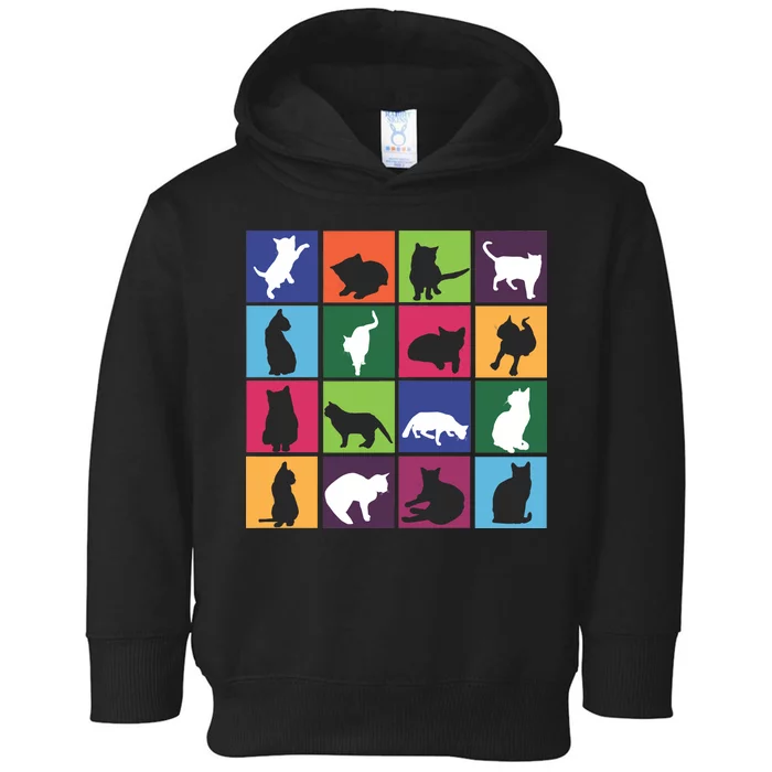 Cat Blocks Toddler Hoodie