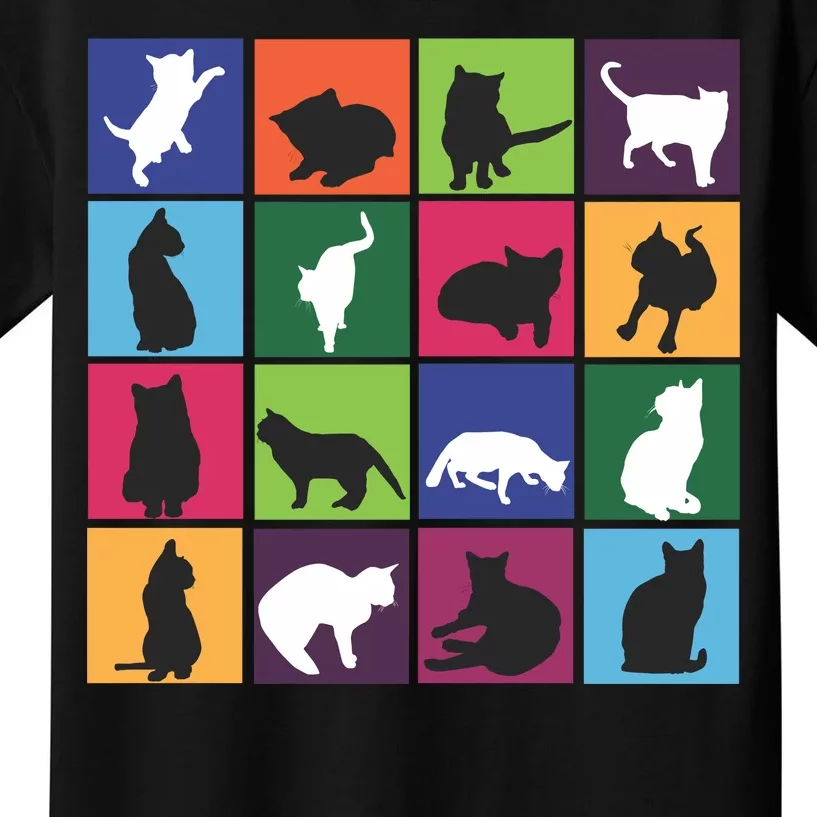 Cat Blocks Kids T-Shirt