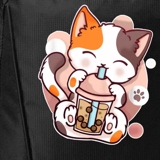 Cat Boba Tea Kawaii City Backpack