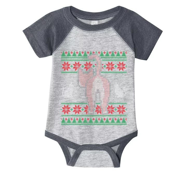 Cat Butt Ugly Christmas Sweater Design Infant Baby Jersey Bodysuit