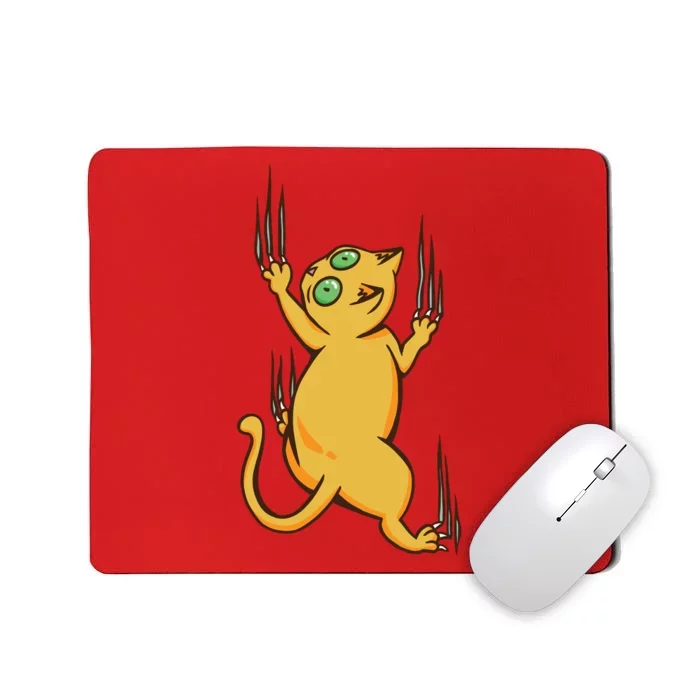 Cat Climbing Mousepad