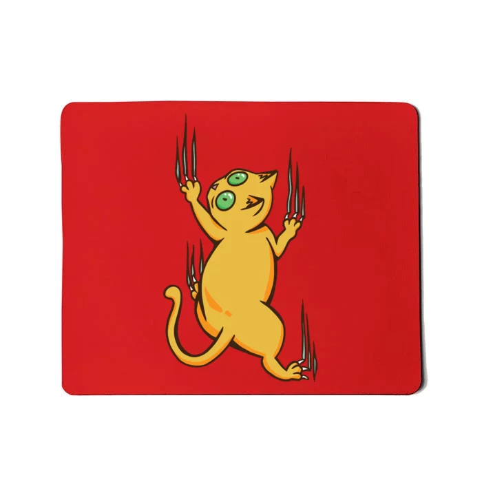 Cat Climbing Mousepad