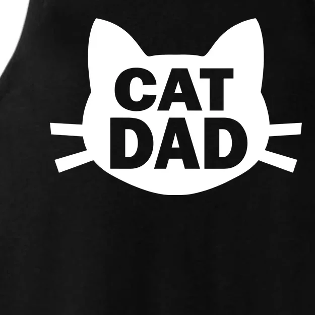 Cat Dad Ladies Tri-Blend Wicking Tank