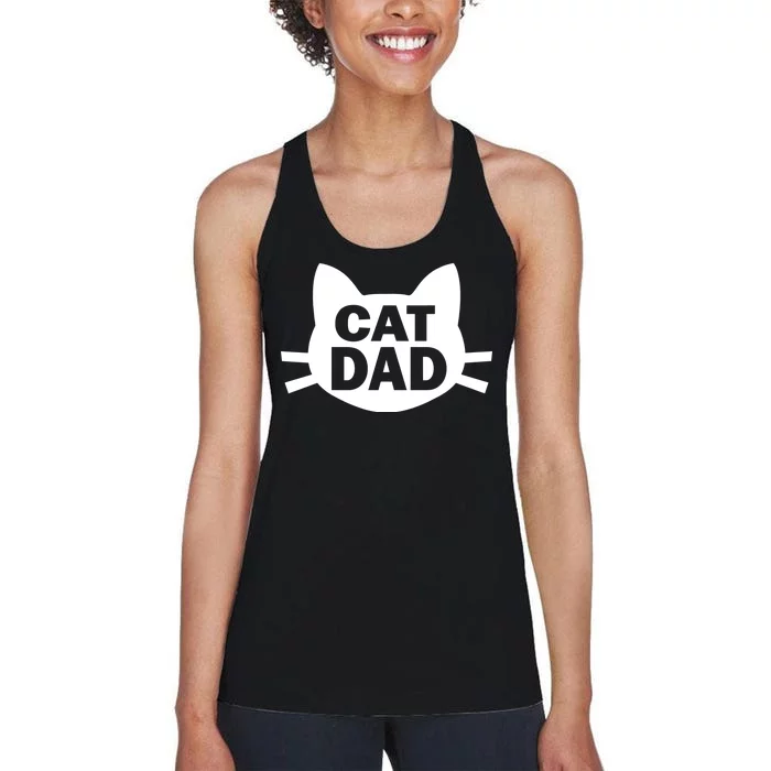 Cat Dad Women's Racerback Tank