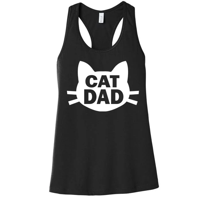 Cat Dad Women's Racerback Tank