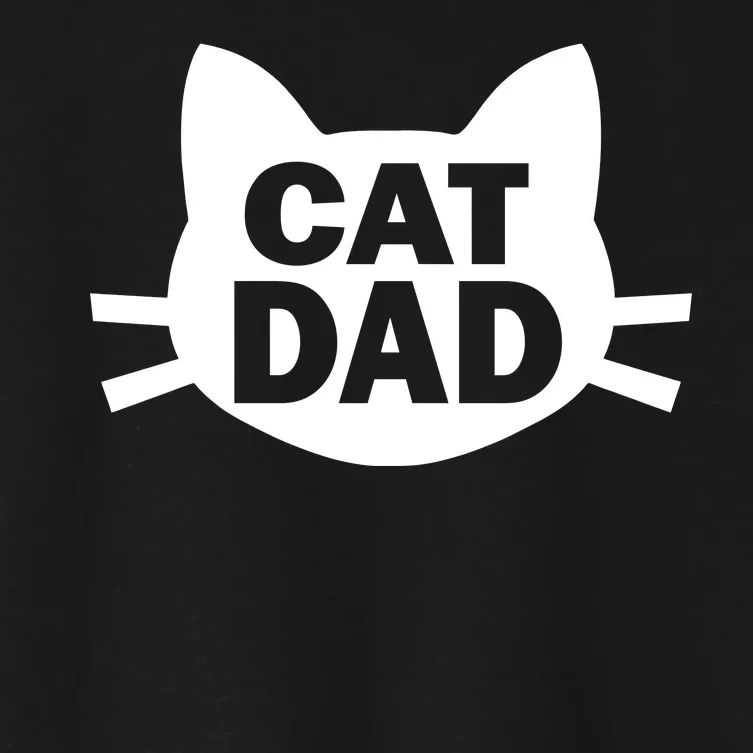 Cat Dad Women's Crop Top Tee