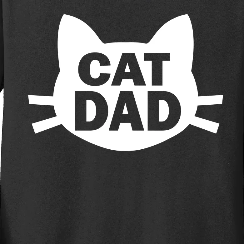 Cat Dad Kids Long Sleeve Shirt