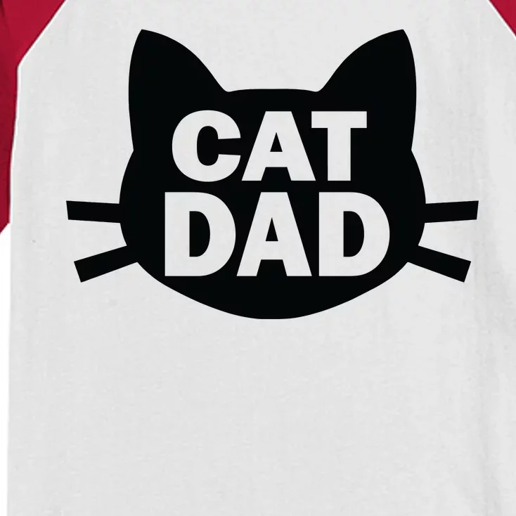 Cat Dad Kids Colorblock Raglan Jersey