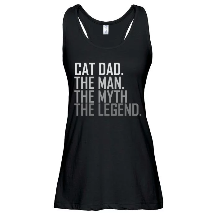 Cat Dad The Man Myth Legend Ladies Essential Flowy Tank