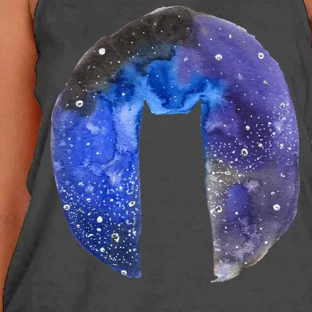 Cat Galaxy Women's Knotted Racerback Tank