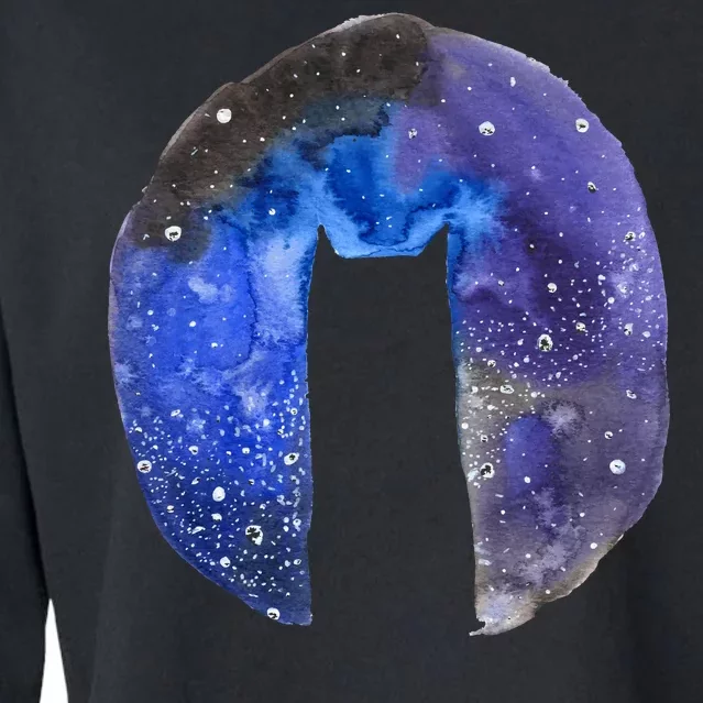 Cat Galaxy Cropped Pullover Crew