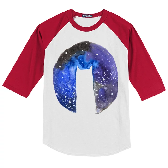 Cat Galaxy Kids Colorblock Raglan Jersey