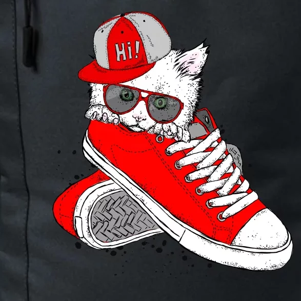 Cat In Red Sneakers Daily Commute Backpack