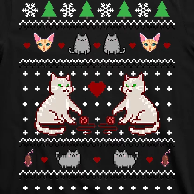 Cat Lover Ugly Christmas T-Shirt