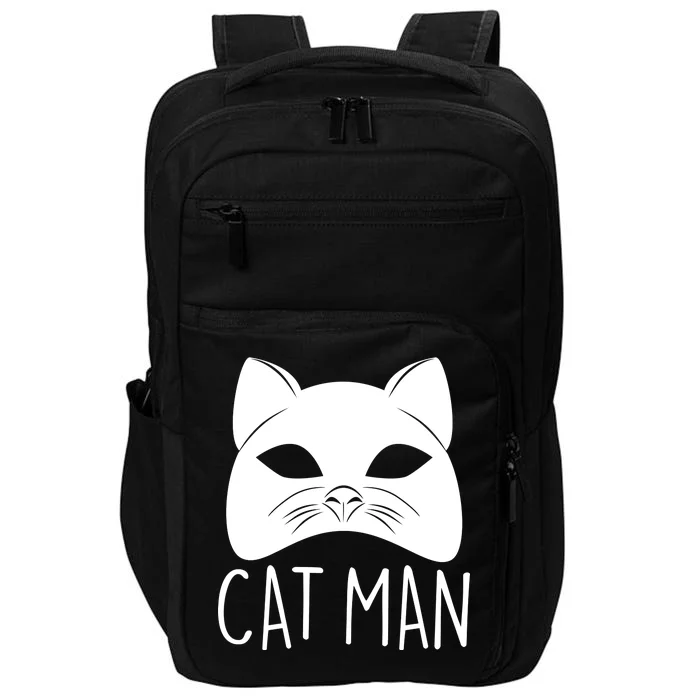 Cat Man Superhero Mask Cat Lover Fan Impact Tech Backpack