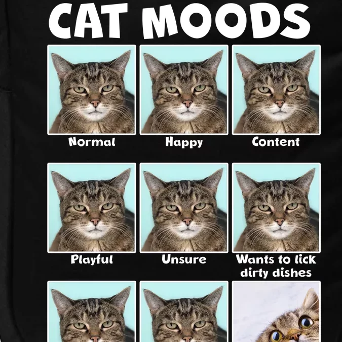 Cat Moods Funny Meme Impact Tech Backpack