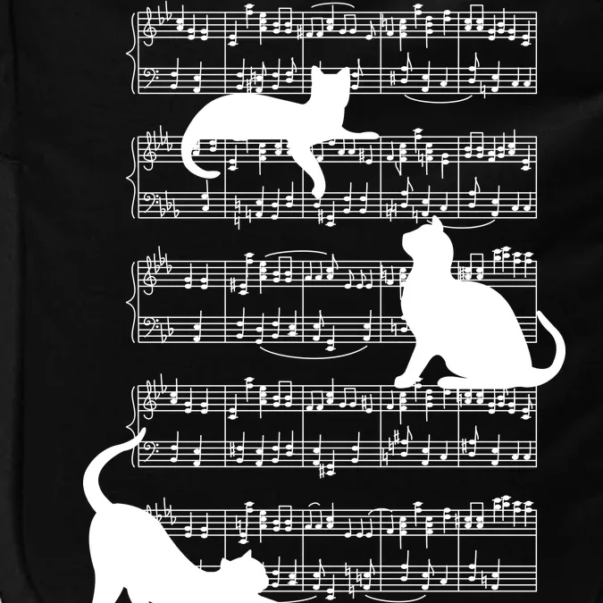 Cat Music Note Sheet Impact Tech Backpack