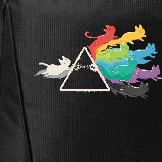 Cat Rainbow Prism City Backpack