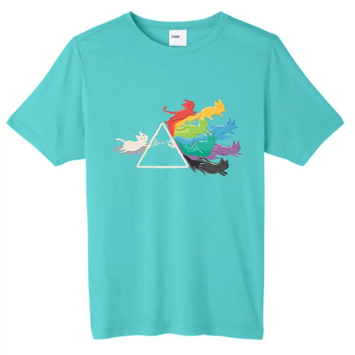 Cat Rainbow Prism ChromaSoft Performance T-Shirt