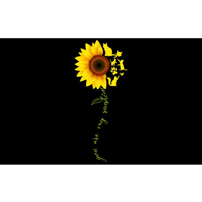 Cat Sunflower Sunshine Bumper Sticker