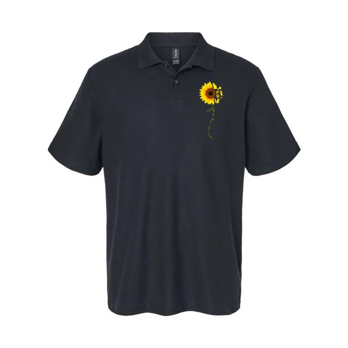 Cat Sunflower Sunshine Softstyle Adult Sport Polo