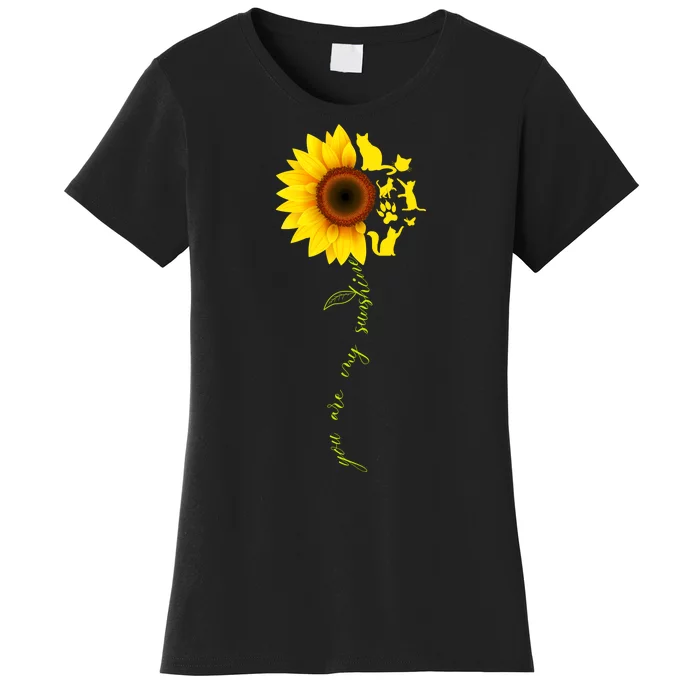 Cat Sunflower Sunshine Women's T-Shirt