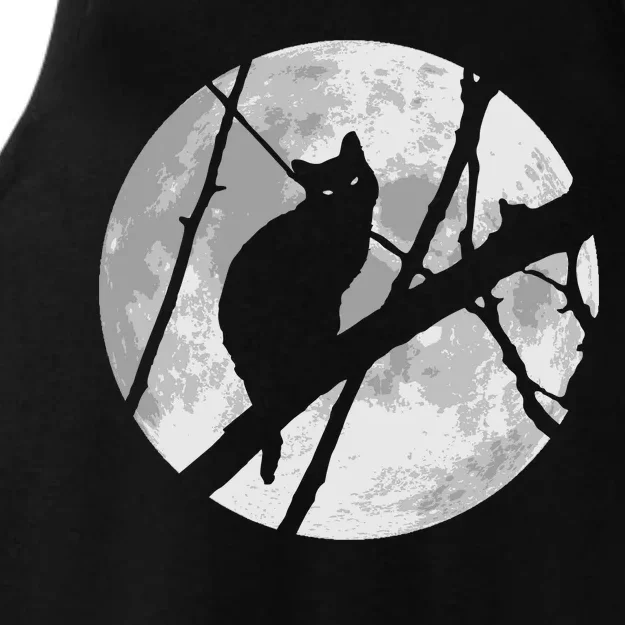 Cat To The Moon Ladies Tri-Blend Wicking Tank