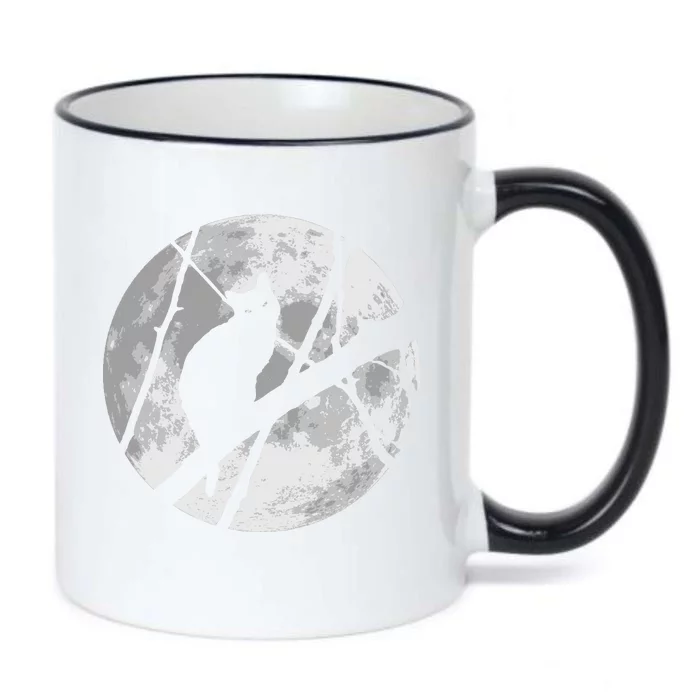 Cat To The Moon Black Color Changing Mug